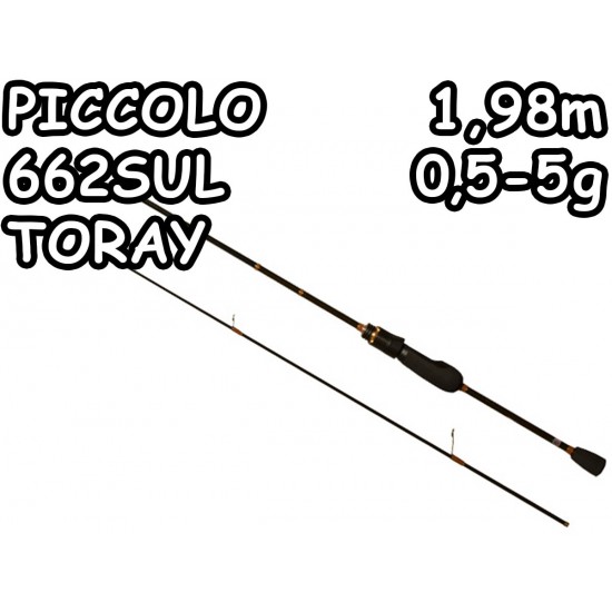 Спиннинг Ronin Rush Piccolo 662SUL-TORAY 1,98m 0,5-5g